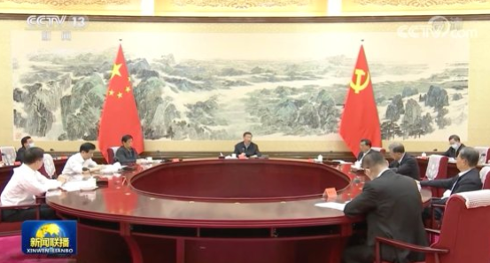 시진핑 주석은 5월 31일 공산당 중앙정치국원들의 집단학습 자리에서 ‘존경, 사랑 받는 중국의 이미지’를 만들라고 강조했다. (사진=CCTV 캡처)