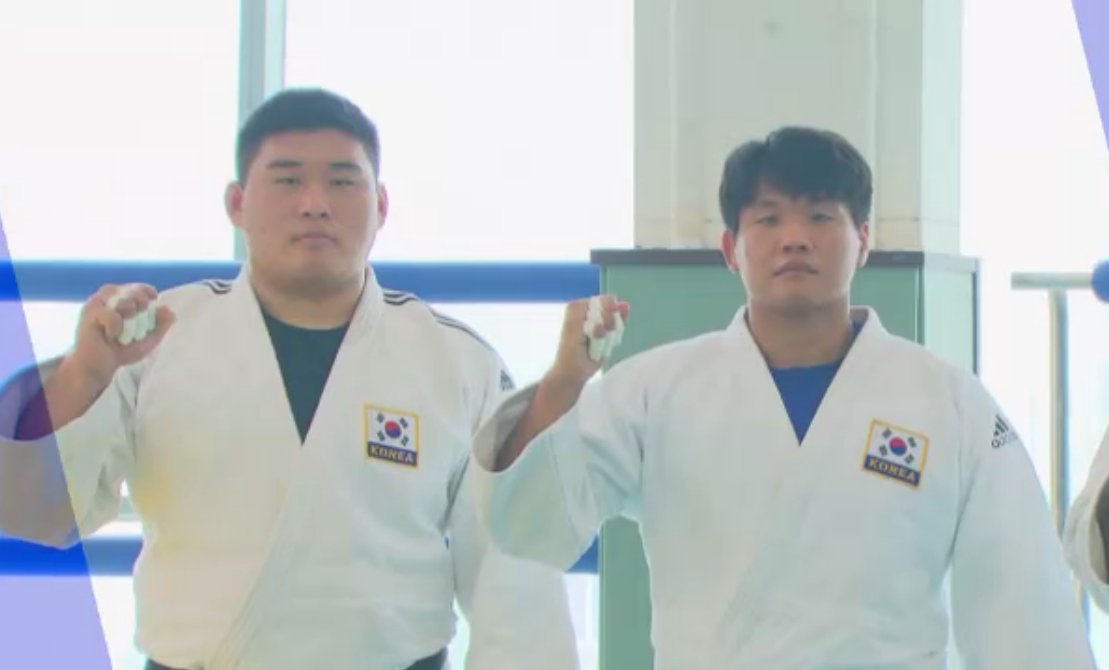 도쿄올림픽 유도 국가대표 (좌 김민종, 우 조구함)