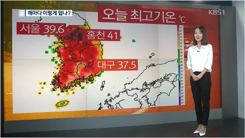 2018년 8월 1일 KBS 9시 뉴스