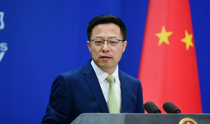 자오리젠 중국 외교부 대변인은 21일 정례브리핑에서 싱하이밍 주한 중국대사의 한국 언론 기고에 대해 “외교관으로서 역할을 한 것”이라고 옹호했다.(사진=중국 외교부 홈페이지)