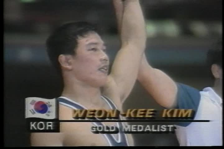 1984년 미국 LA 올림픽에서 레슬링 금메달을 딴 김원기 선수
