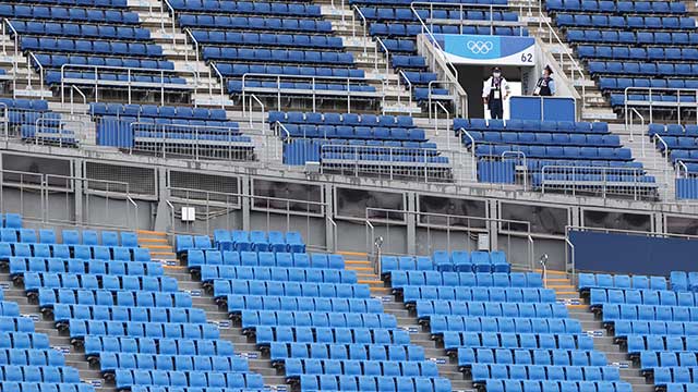 2일 일본 요코하마 스타디움에서 도쿄올림픽 야구 녹아웃스테이지 2라운드 한국과 이스라엘의 경기가 무관중으로 열리고 있다.
