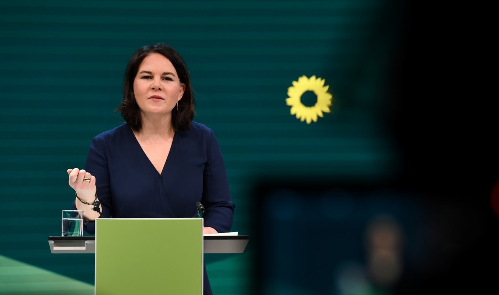 독일 녹색당의 총리 후보자 안나레나 베어보크 공동대표.
