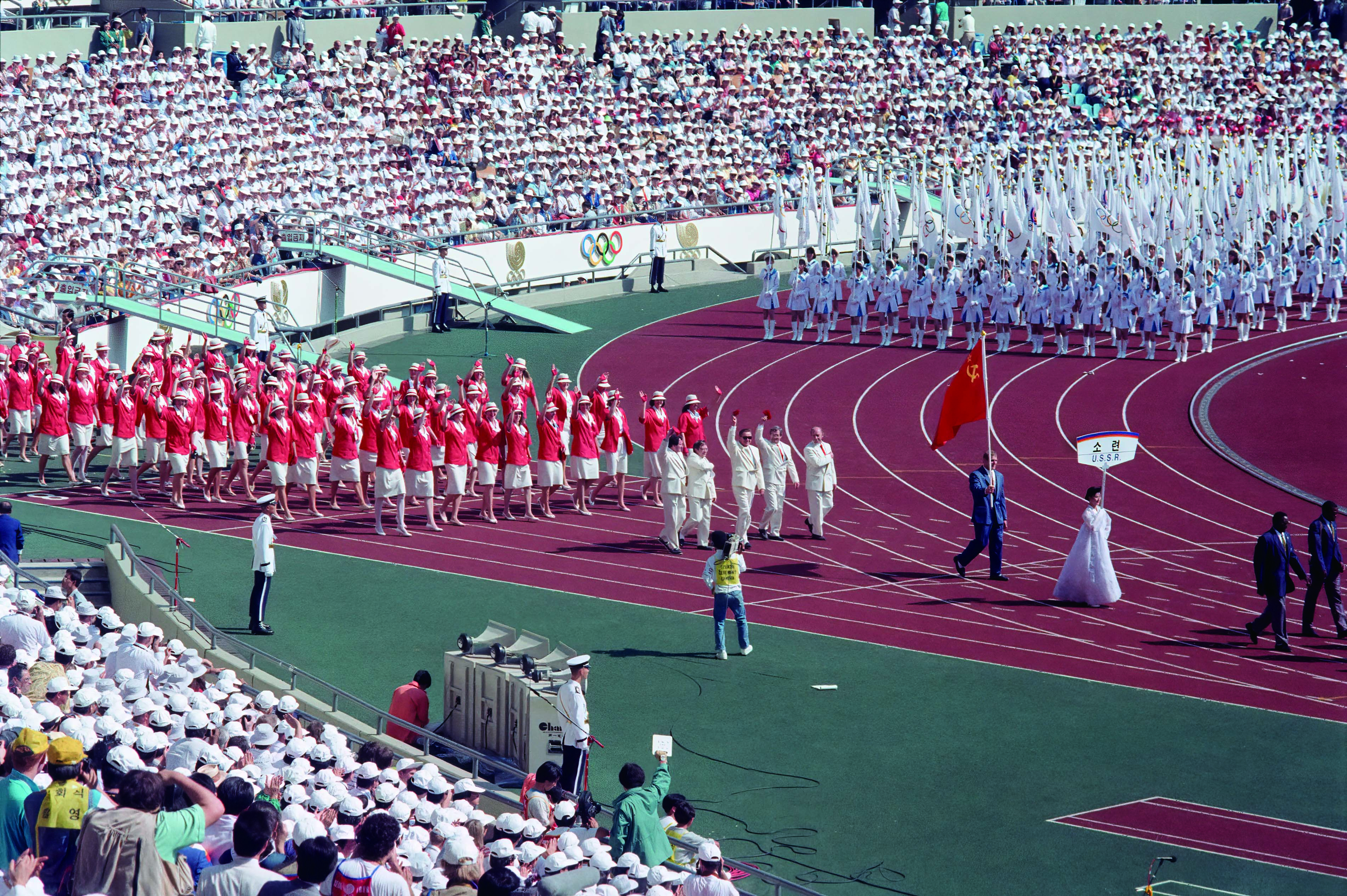88서울올림픽 소련 선수단 입장 모습(1988)