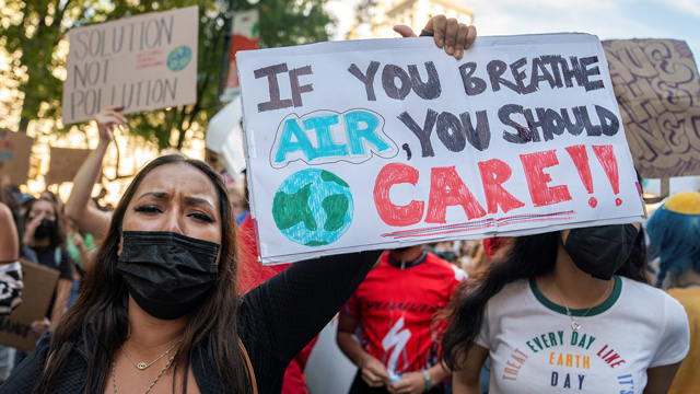9월 24일 미국 뉴욕에서 열린 ‘글로벌 기후 파업’