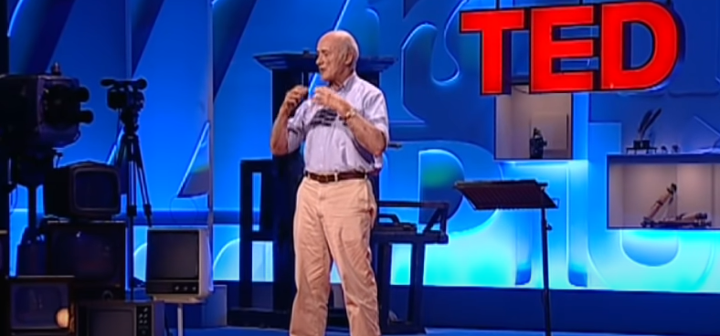 조지프 나이 하버드대 케네디스쿨 교수가 TED에 출연해 소프트 파워의 중요성을 강조하는 모습(TED 유튜브 캡쳐)