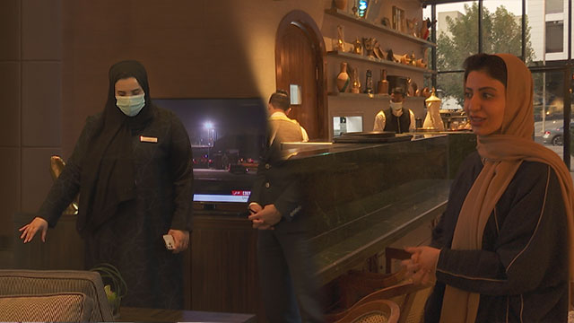 (왼쪽) 사우디 힐튼 그룹 최초의 여성 매니저 부슈라 알 까타니 씨  / (오른쪽) 레스토랑 ‘타끼야’ 창업자 하딜 모타와 씨