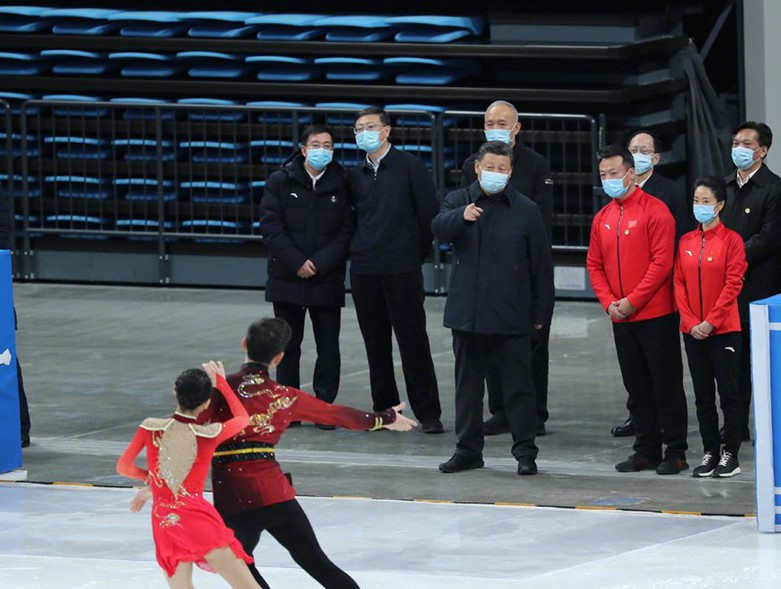 시진핑 주석은 올해 첫 대외 일정으로 베이징 동계 올림픽 경기장 방문을 추진했다. (출처: 신화사)