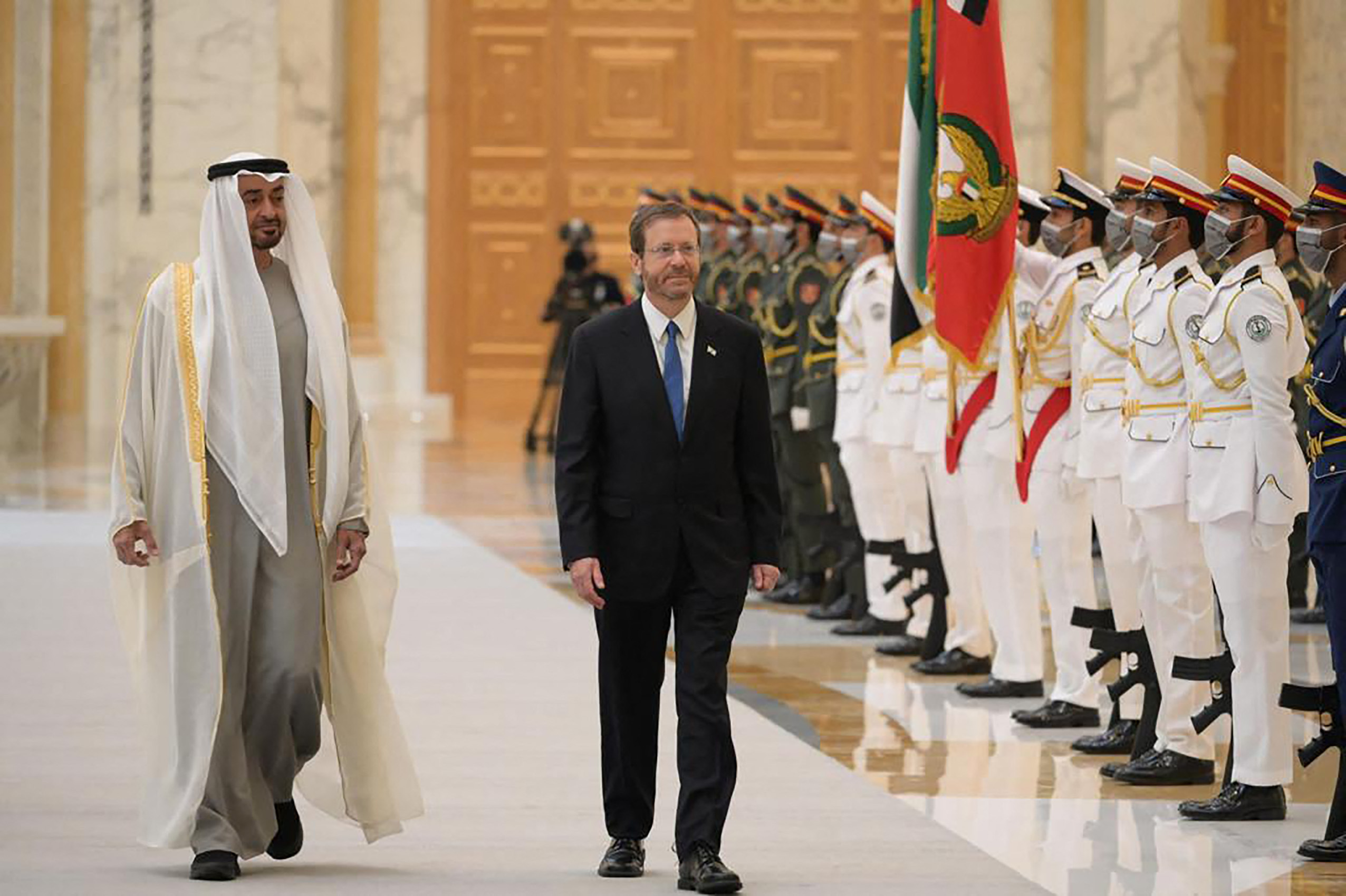 사상 처음으로 UAE를 방문한 이스라엘 아이작 헤르조그 대통령