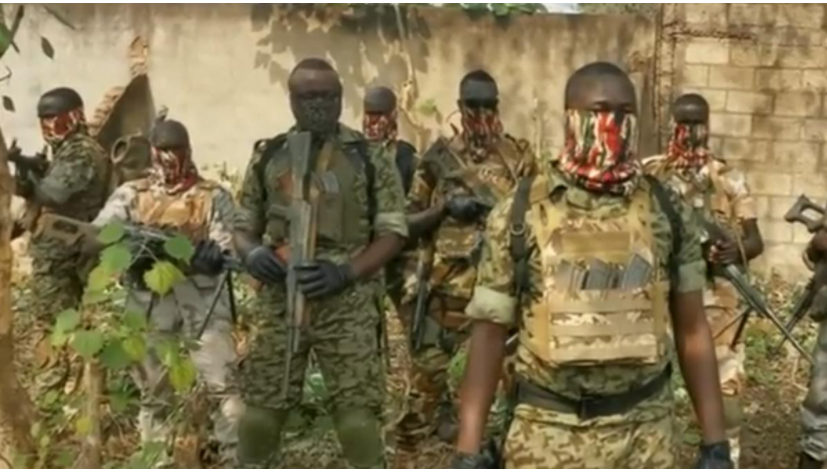 중앙아프리카공화국 병사들의 모습 [출처 : The Times]