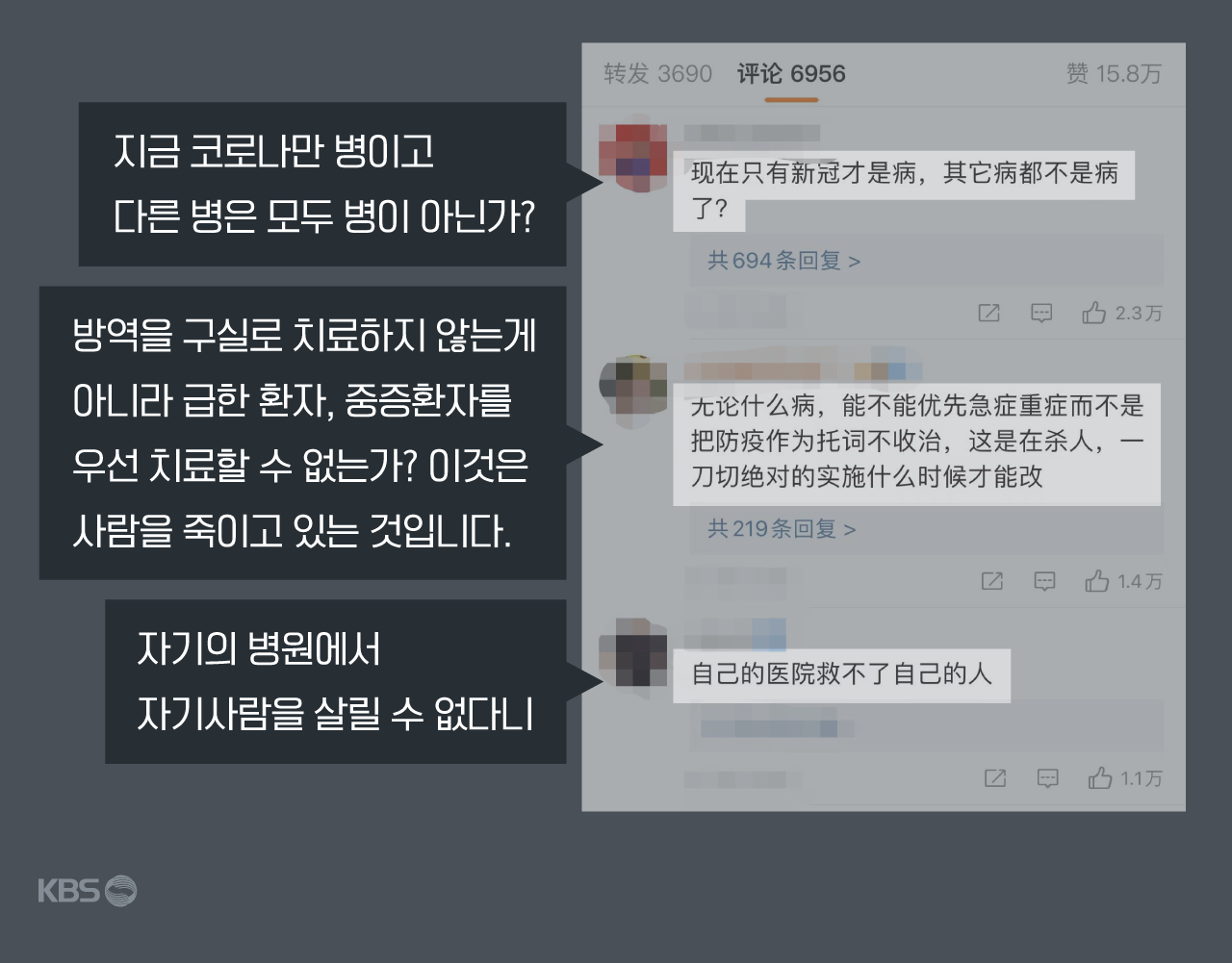 상하이 간호사 사망에 대한 네티즌들의 반응 (출처: 웨이보)