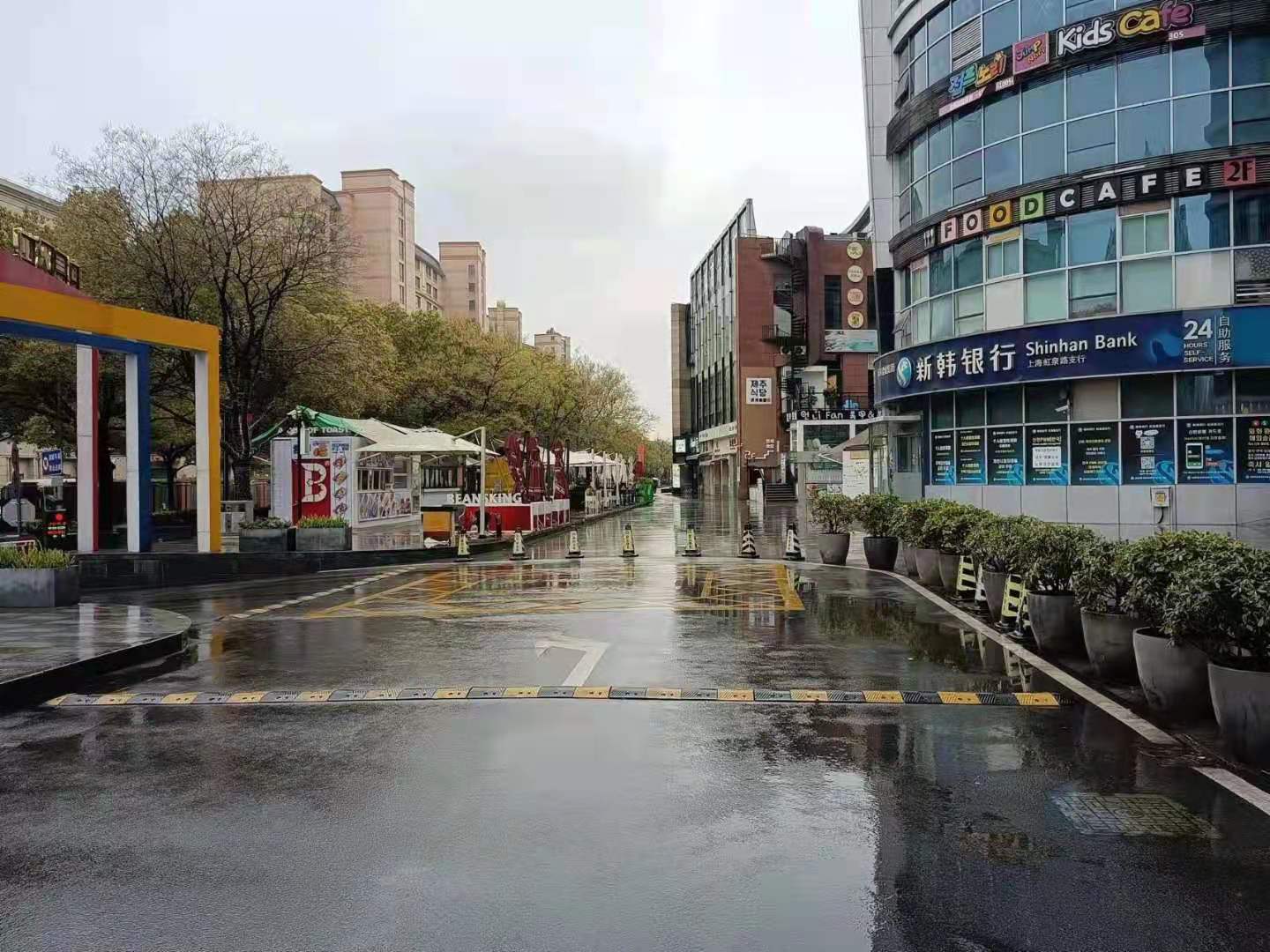 인적이 끊긴 상하이 한인타운 (사진 제공: 김국태  교민 )