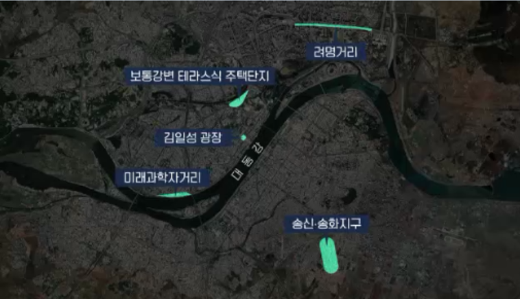 구글 지도로 본 북한의 거리