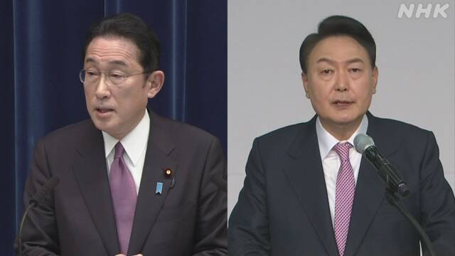  윤석열 대통령(우)과 기시다 일본 총리(우) (사진/NHK)