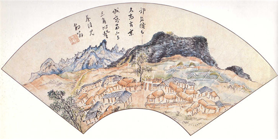 강세황의 ‘남산여삼각산도’, 18세기 후반. 용산 둔지산 제자리 찾기 시민연대 제공