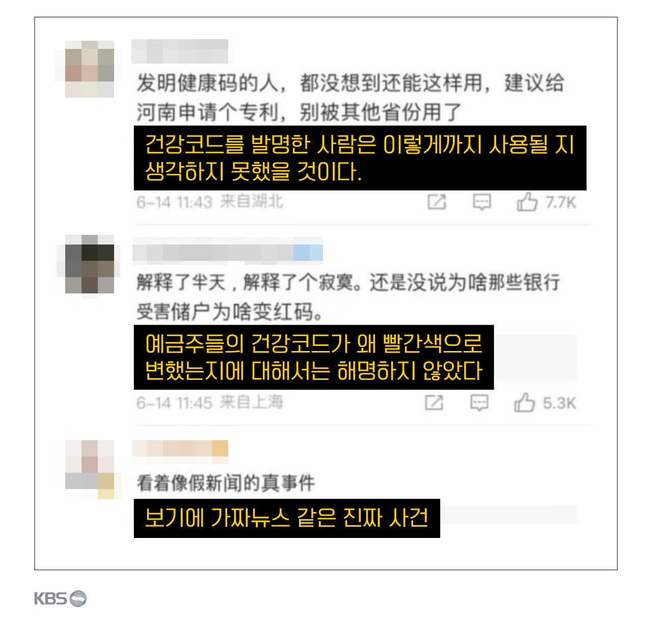 건강코드에 대한 네티즌 반응