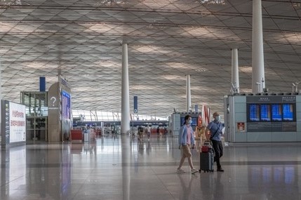 제로 코로나 정책의 여파로 텅 빈 중국의 한 공항.(출처: 바이두)