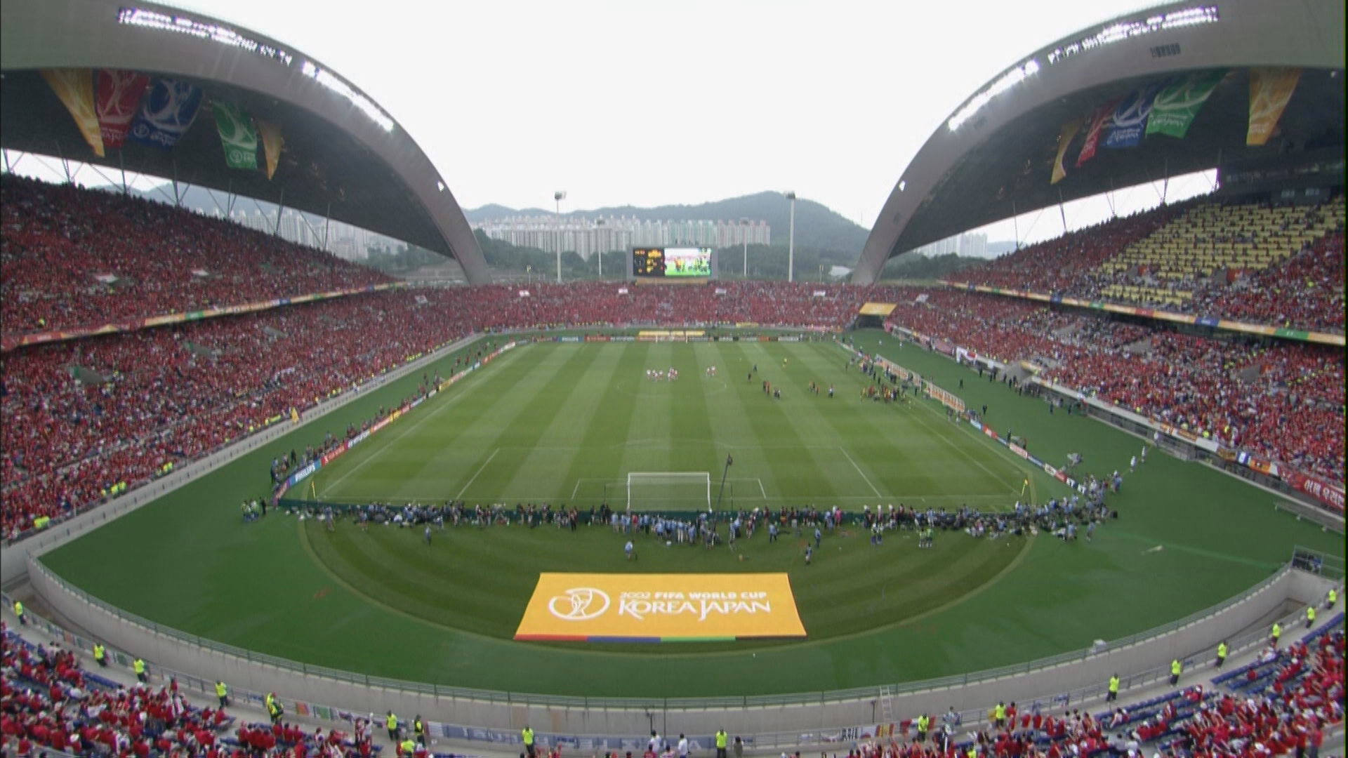 2002년 월드컵 8강전이 열렸던 광주월드컵경기장의 모습