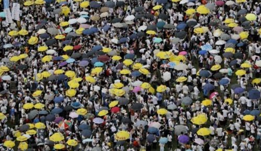 2019년 6월 9일 벌어진 홍콩 대규모 반정부 시위 (출처: 연합뉴스)