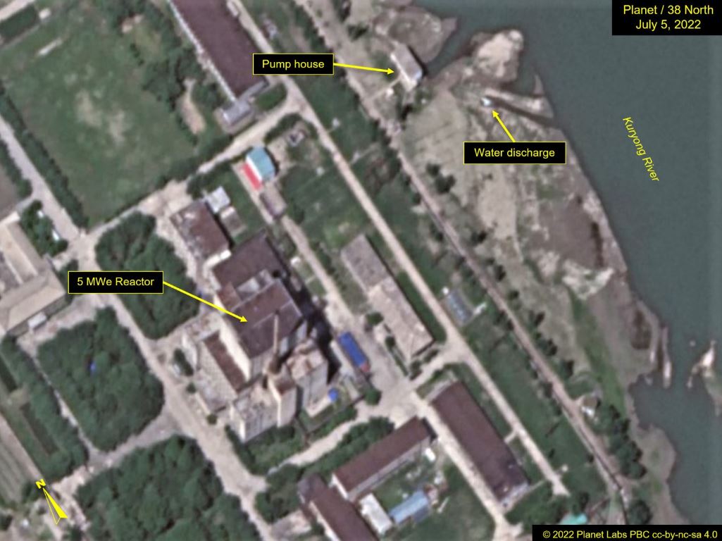 2022년 7월 5일 영변 핵시설 위성사진 (출처 : 38노스)