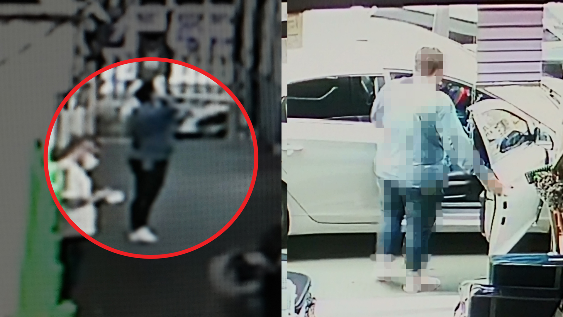 전화금융사기 현금 수거책 20대 A 씨의 범행 장면이 찍힌 CCTV (제공: 경남경찰청)