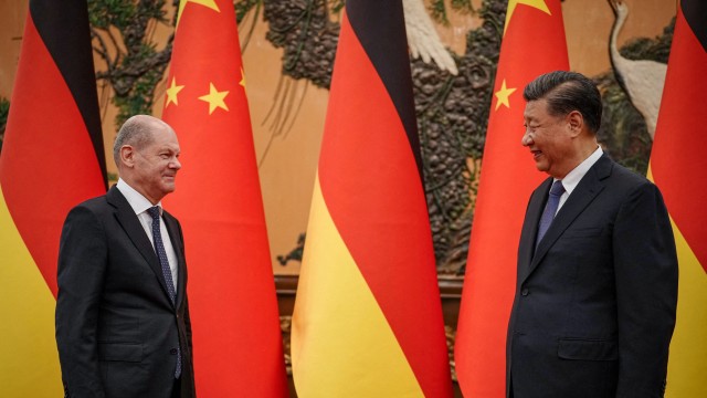 시진핑 주석과 만난 숄츠 독일 총리 (출처 : 연합뉴스)