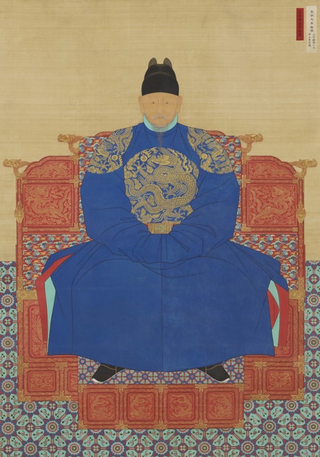 태조어진(太祖御眞), 1872년, 비단에 색, 220×151cm, 국보, 전주 경기전