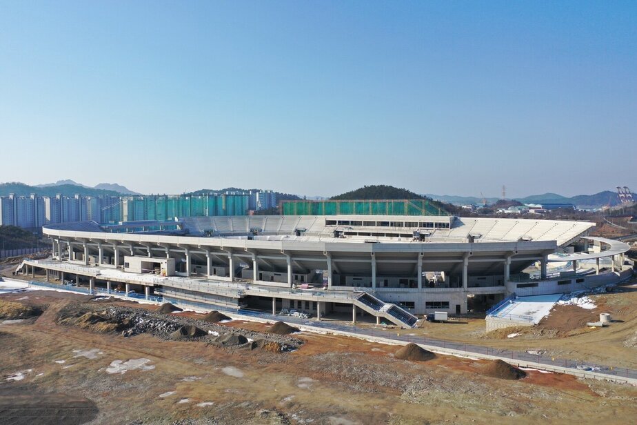 전국체전 주 경기장 건설 순조...올 상반기 안에 대부분 공정 마무리 (출처:목포시)