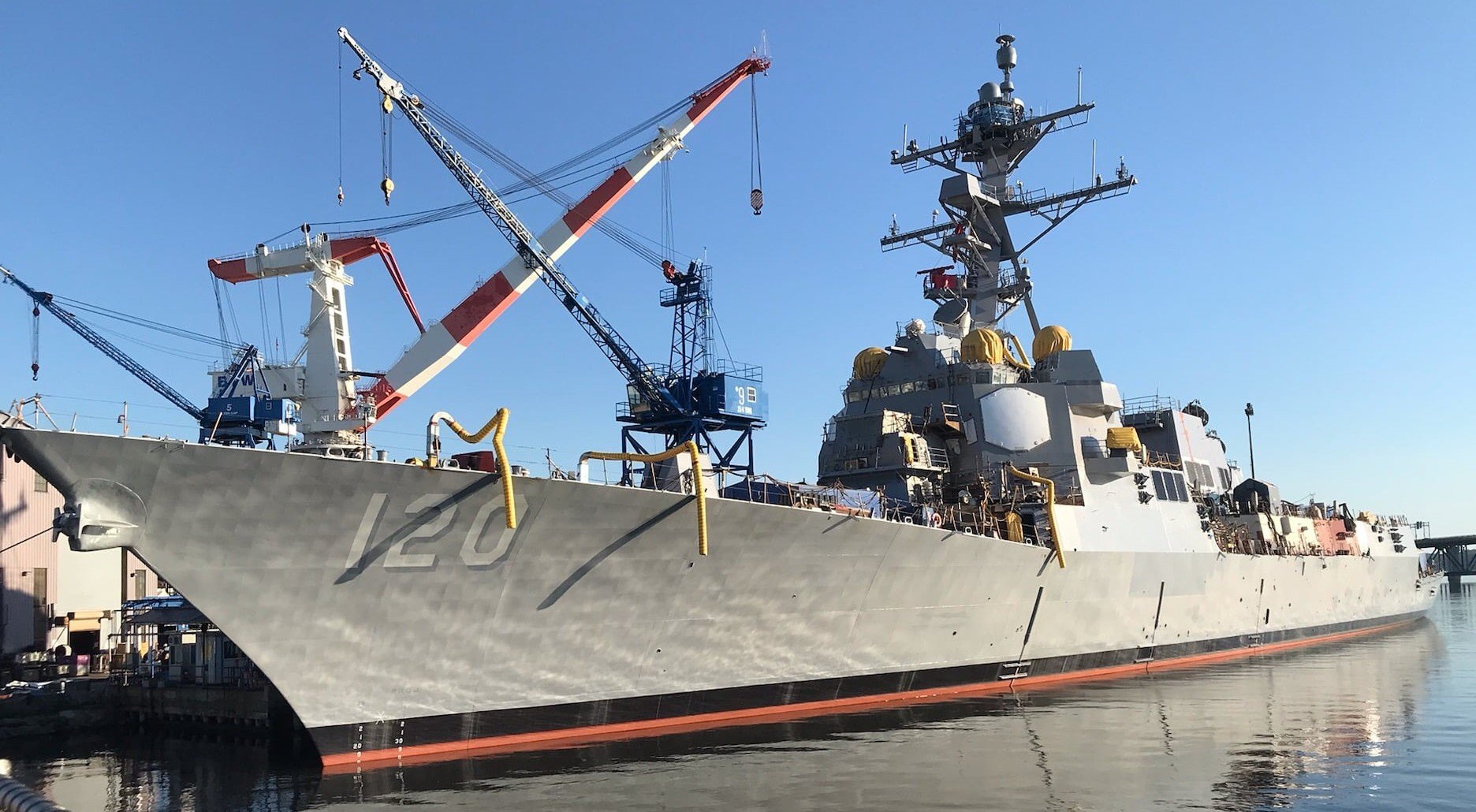 미국 해군의 새 구축함 ‘칼 M 레빈’ (사진=제너럴 다이내믹스 배스 아이언 워크스)