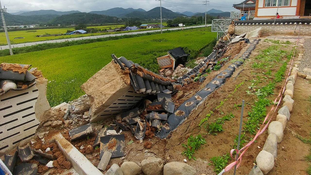 2016년 경주 지진 당시 피해 현장 (사진=연합뉴스)