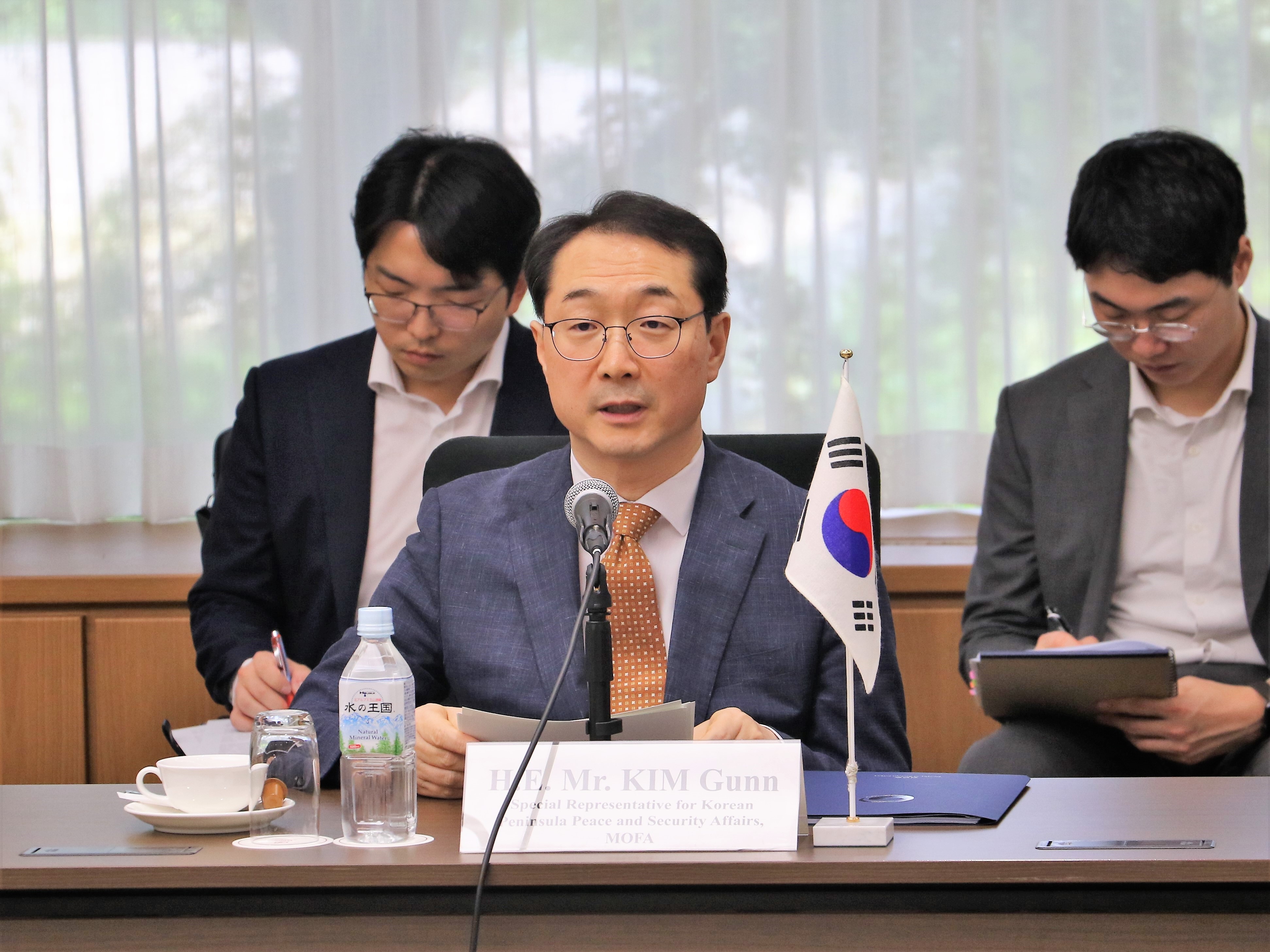 きょう（２０日）開かれる朝米日核協議で、金建朝鮮半島平和交渉本部長が発言した。