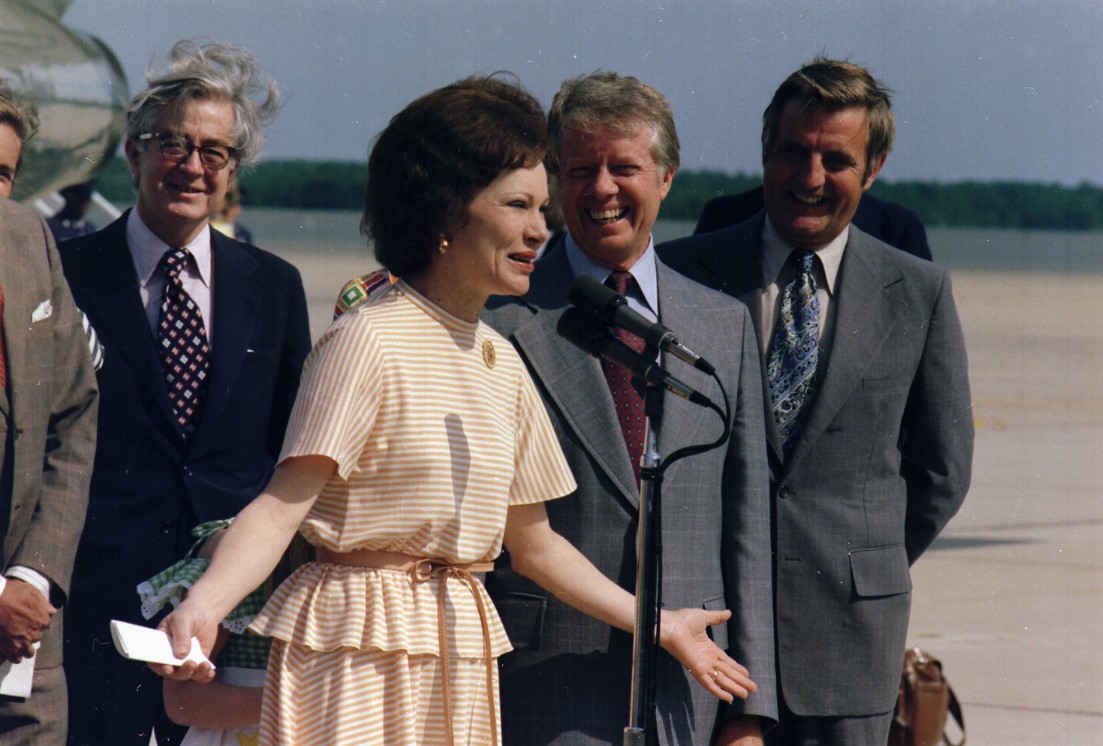 로잘린 카터 1977년 남미 순방 직후 기자회견