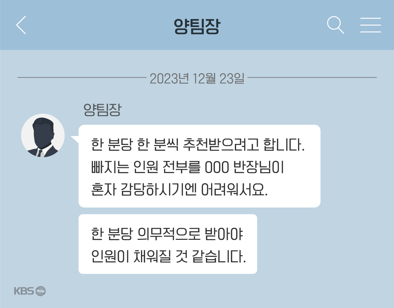 A 씨 인터뷰, 제공 사진 등으로 대화 내용 재구성