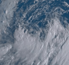태풍 ‘타파’가 발생하던 어제 오후 위성 영상
