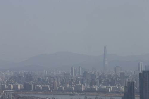 서울 여의도 63빌딩에서 바라본 서울시내