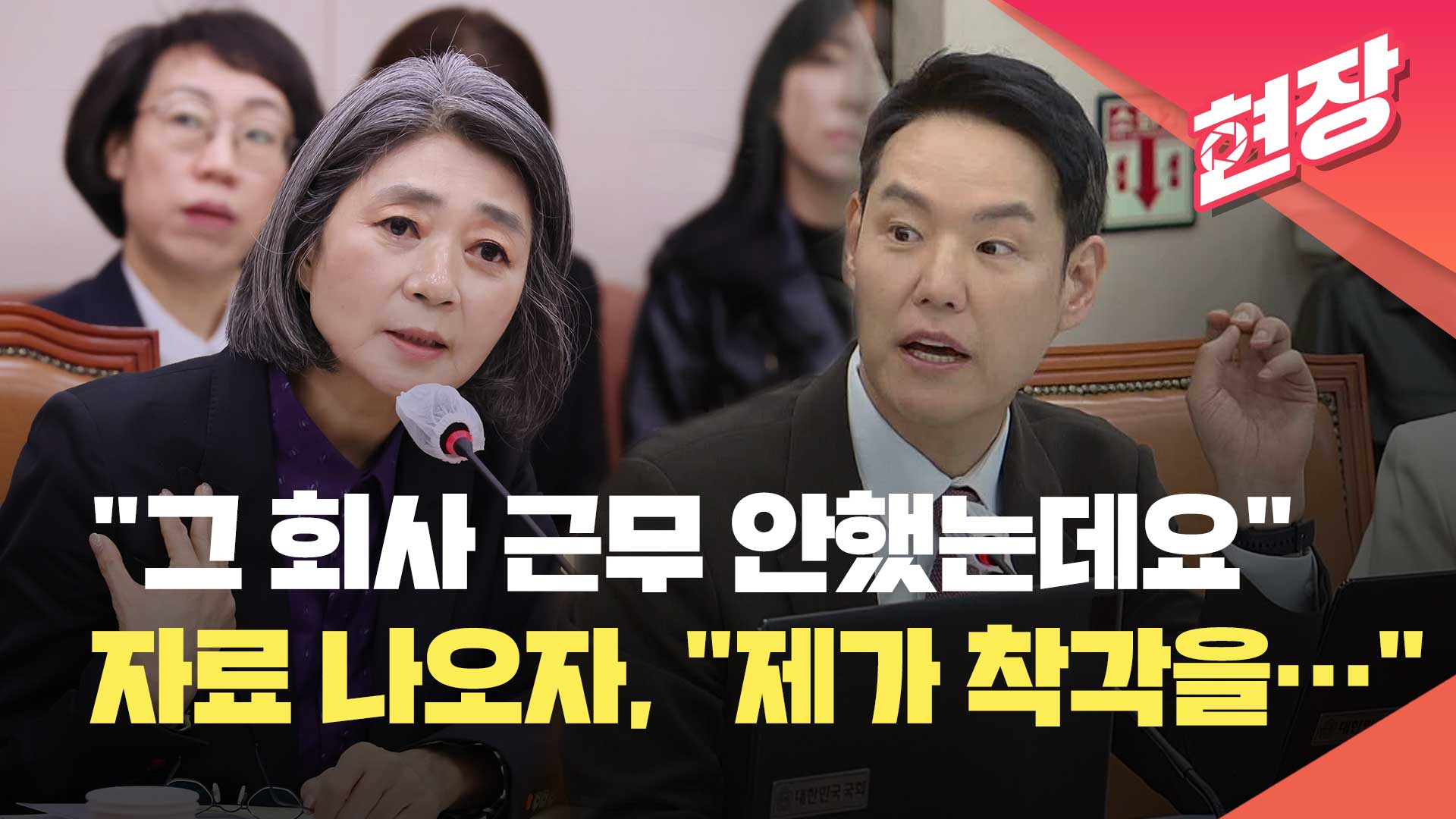 [영상] 김행 “상임고문, 그런 자리 없었는데요” 자료 나오자 “저의 착각…”