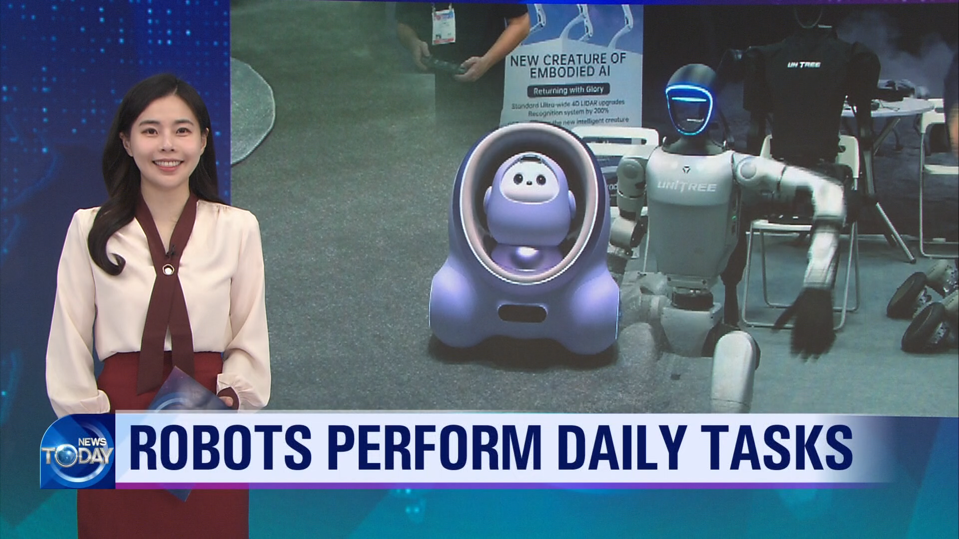 [News Today] ROBOTS PERFORM DAILY TASKS