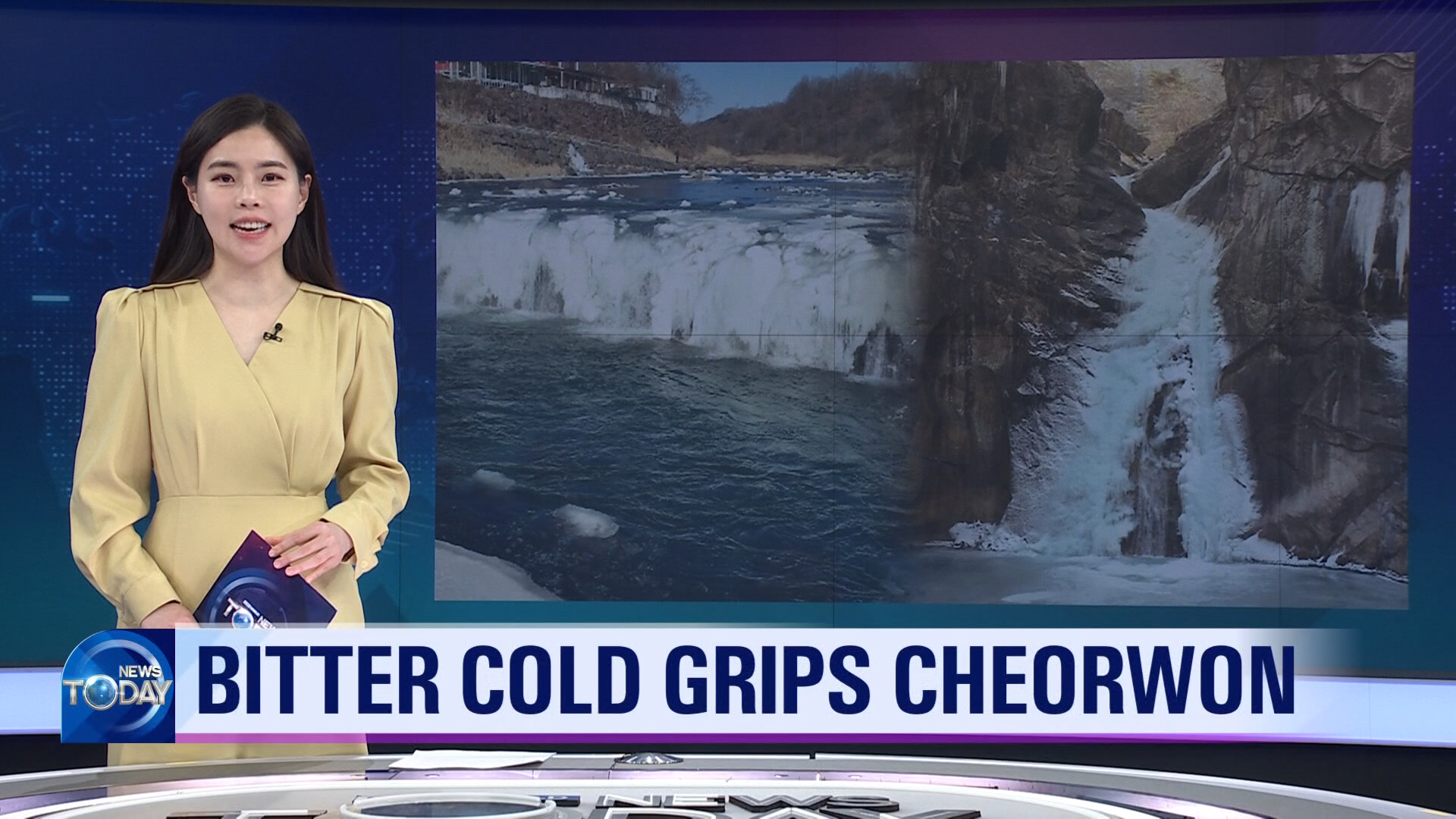 [News Today] BITTER COLD GRIPS CHEORWON