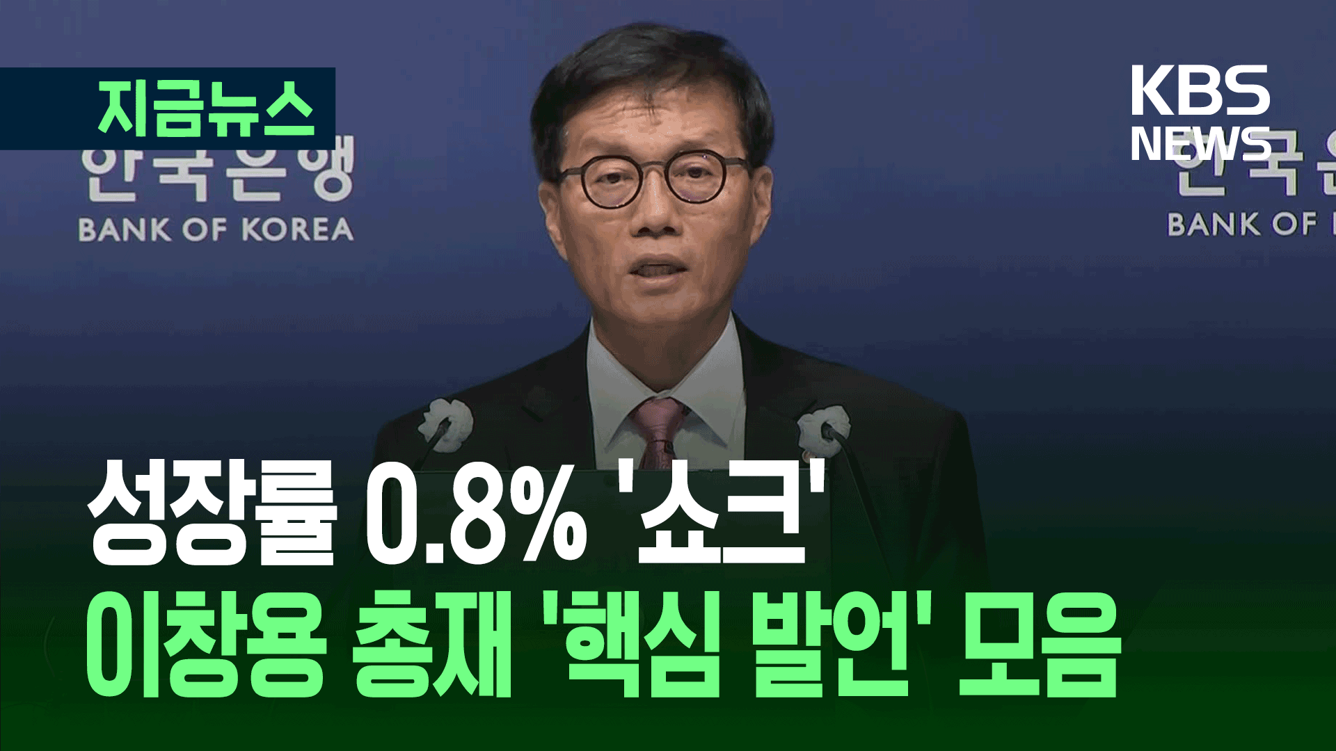 “성장률 0.8%로 낮춰…추가 금리인하 시 걱정은…” 이창용 총재 ‘핵심 발언’ [지금뉴스]