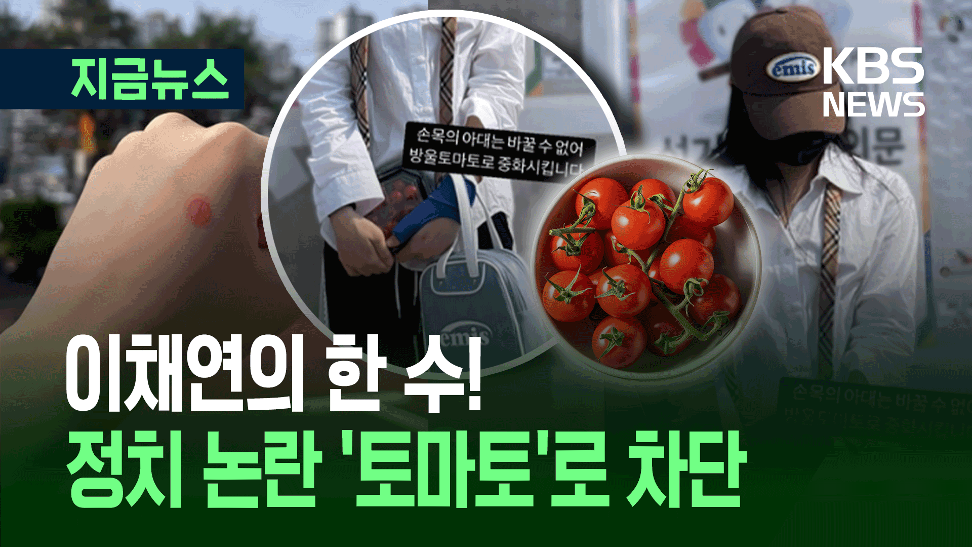 파란 아대에 빨간 토마토…연예인이 정치색 논란 피하는 법