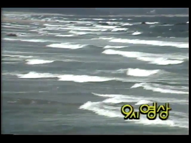 [9시 영상] 강원도 명주군 앞바다