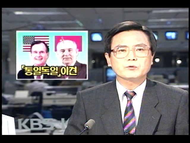 미국 소련 정상회담 통일 독일 문제 이견