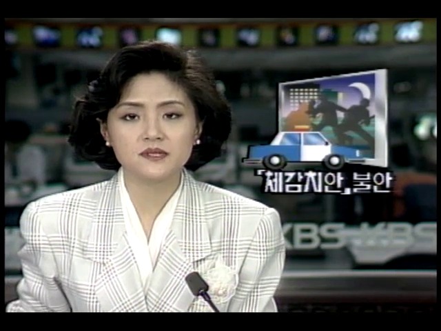 체감치안 불안
