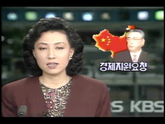 김일성 주석, 중국에 경제지원 요청