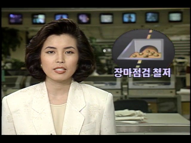 6만 명의 공무원들 수해 방지태세 일체 점검