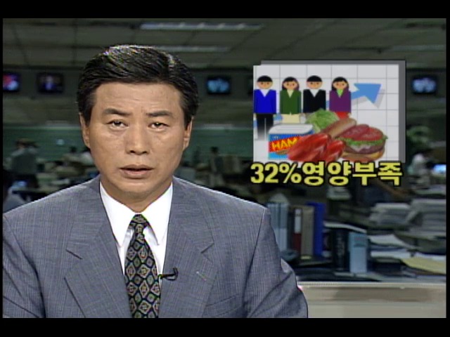 32% 영양부족...국민영양실태조사