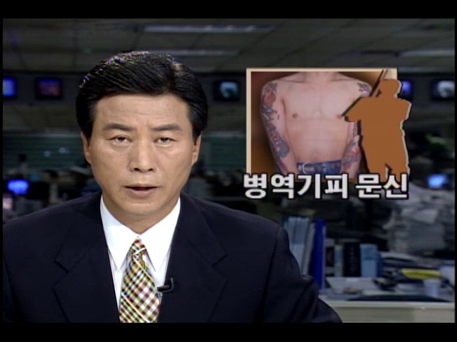 병역 기피수단으로 문신 이용