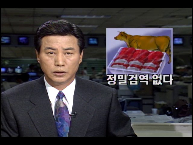 수입쇠고기 정밀검역 없다