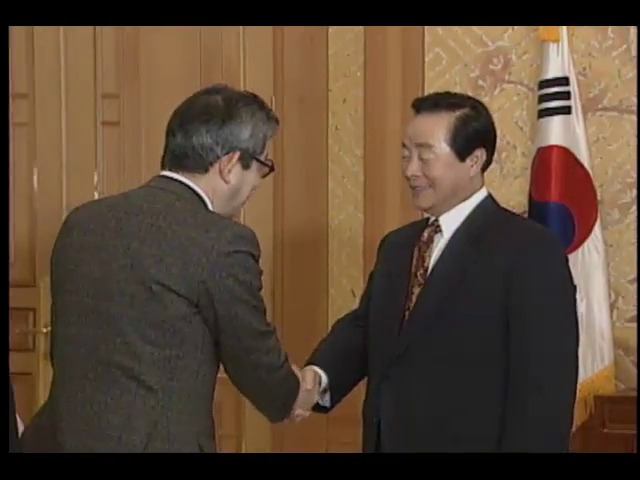 김영삼 대통령, 1994년도 노벨문학상 수상자 접견