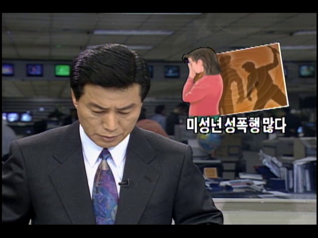 미성년자 대상으로 한 성폭행 많다